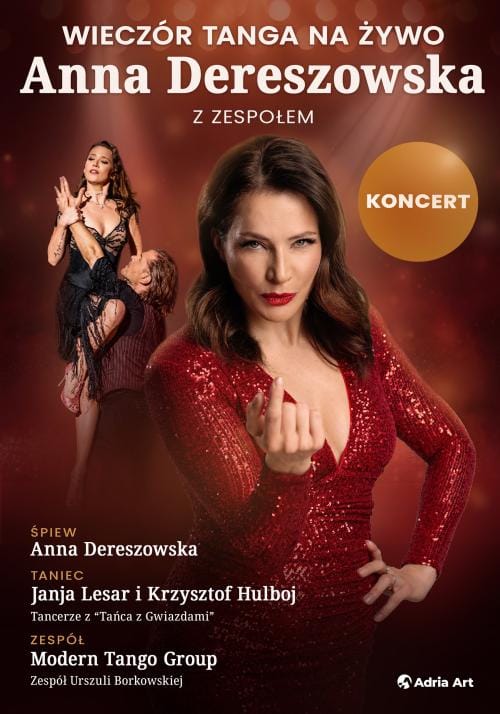 Koncert Anny Dereszowskiej z zespołem – wieczór tanga na żywo